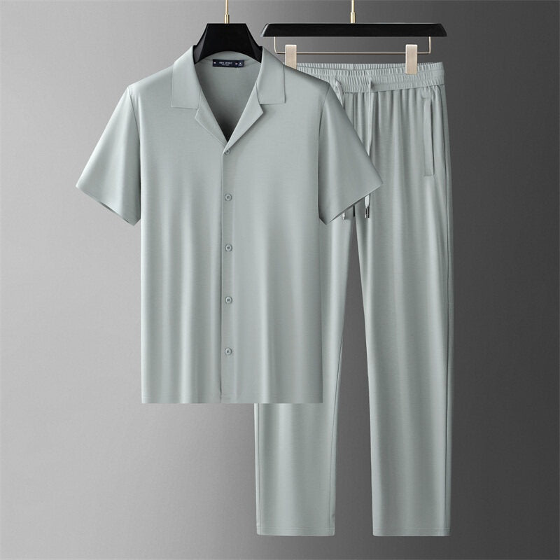Ethan | Avslappnad Sommar T-shirt och Byxor Set 1