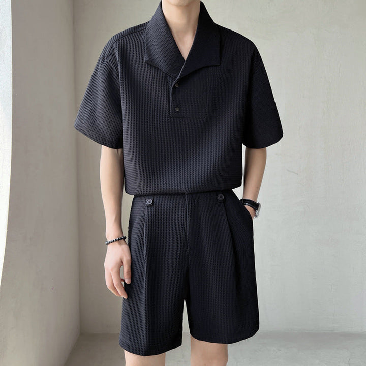 Ethan | Avslappnad T-shirt och Shorts Set i Mjuk Bomull 0