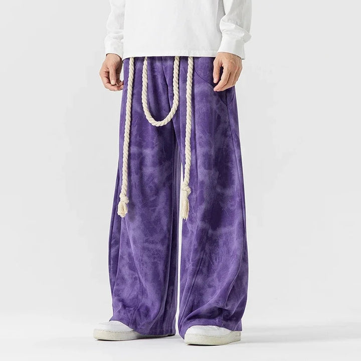 Ethan | Avslappnade Batik Sweatpants Med Vida Ben 0
