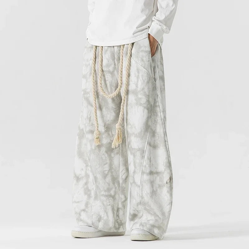 Ethan | Avslappnade Batik Sweatpants Med Vida Ben 1