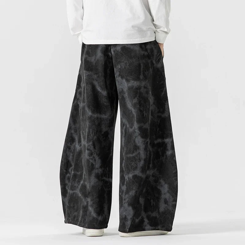 Ethan | Avslappnade Batik Sweatpants Med Vida Ben 4