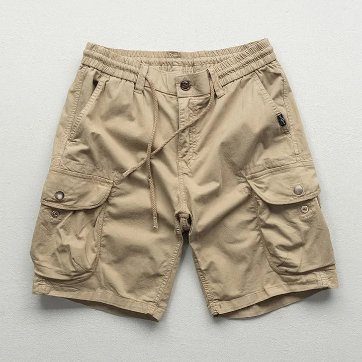 Ethan | Avslappnade Cargo Shorts med Dragsko och Fickor 0