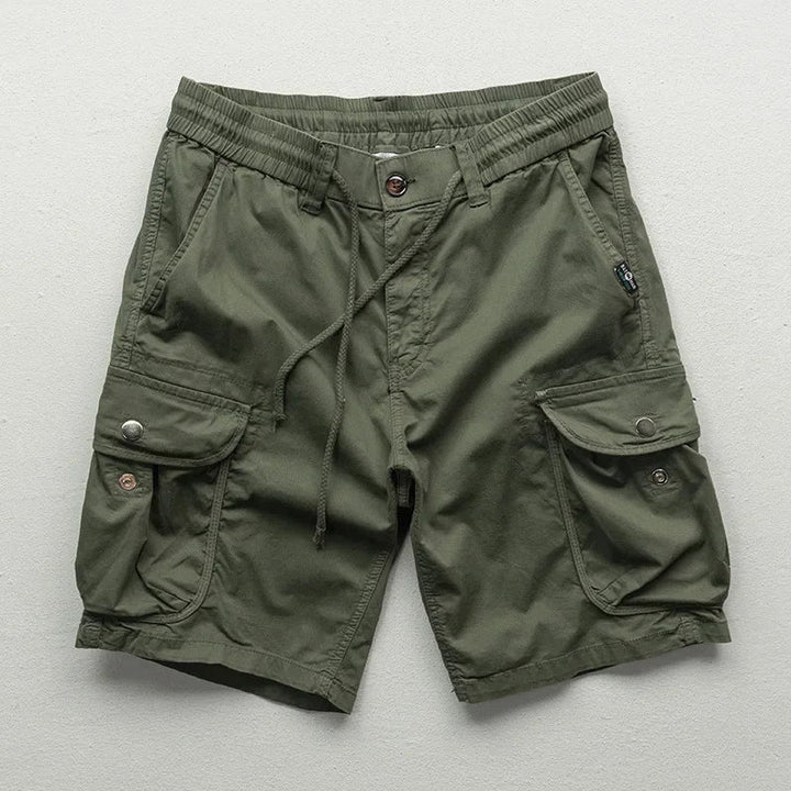 Ethan | Avslappnade Cargo Shorts med Dragsko och Fickor 1