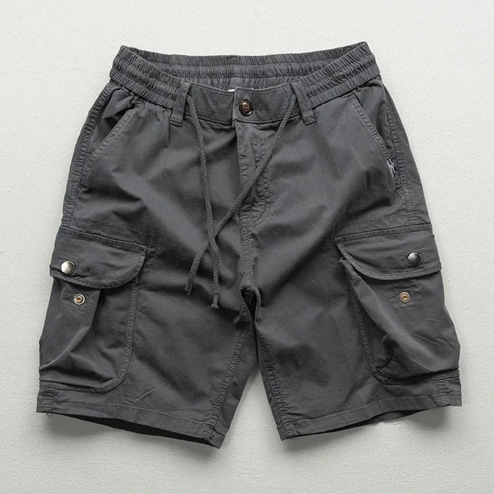 Ethan | Avslappnade Cargo Shorts med Dragsko och Fickor 2