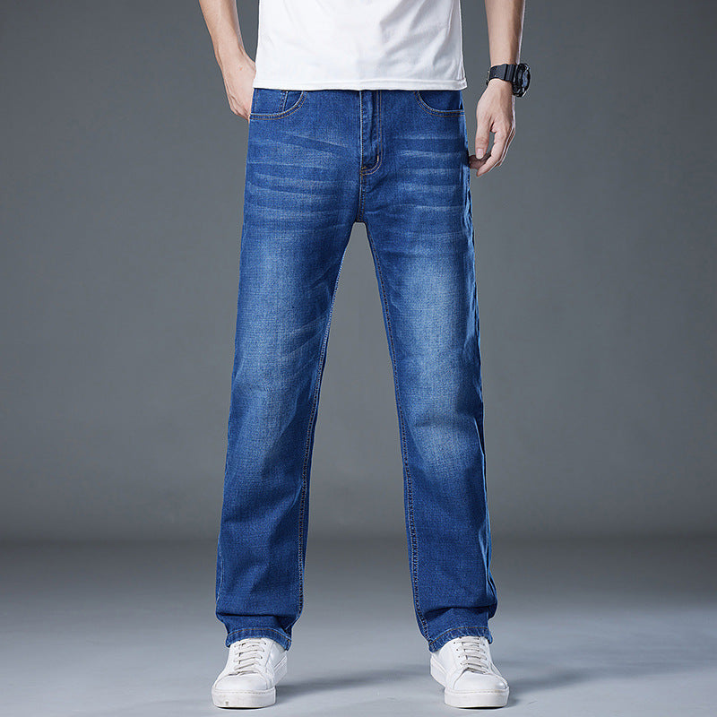 Ethan | Avslappnade Plus-Storlek Jeans med Rak Benlängd 3