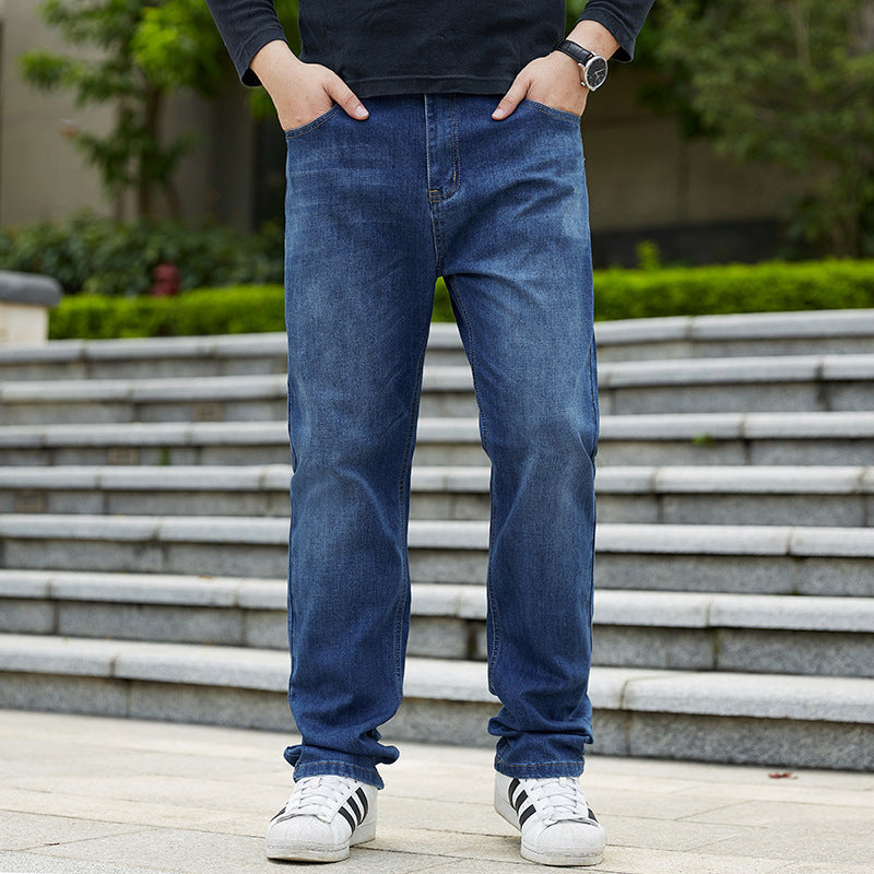 Ethan | Avslappnade Plus-Storlek Jeans med Rak Benlängd 4