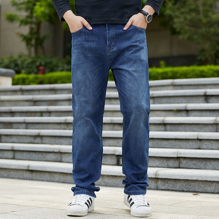 Ethan | Avslappnade Plus-Storlek Jeans med Rak Benlängd 4