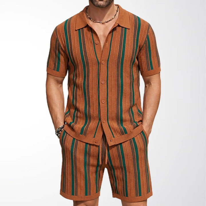 Ethan | Bekväm Kortärmad Polo och Shorts Set 1
