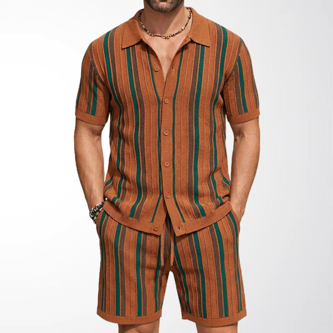 Ethan | Bekväm Kortärmad Polo och Shorts Set 2