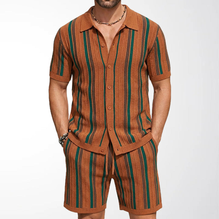 Ethan | Bekväm Kortärmad Polo och Shorts Set 2