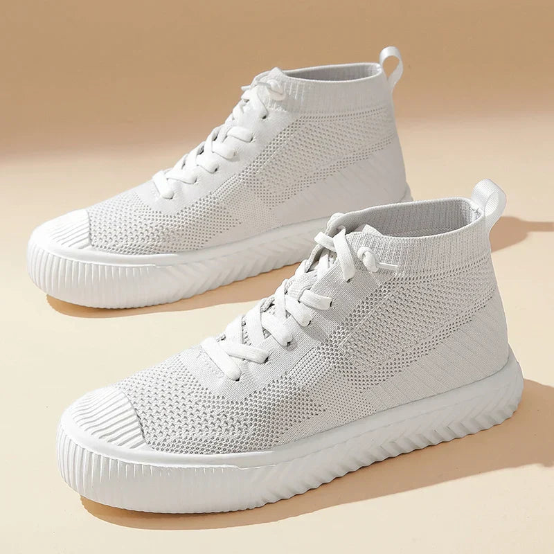 Ethan | Bekväma Höga Sneakers Dam med Stickad Ovandel och Ortopedisk Innersula 1