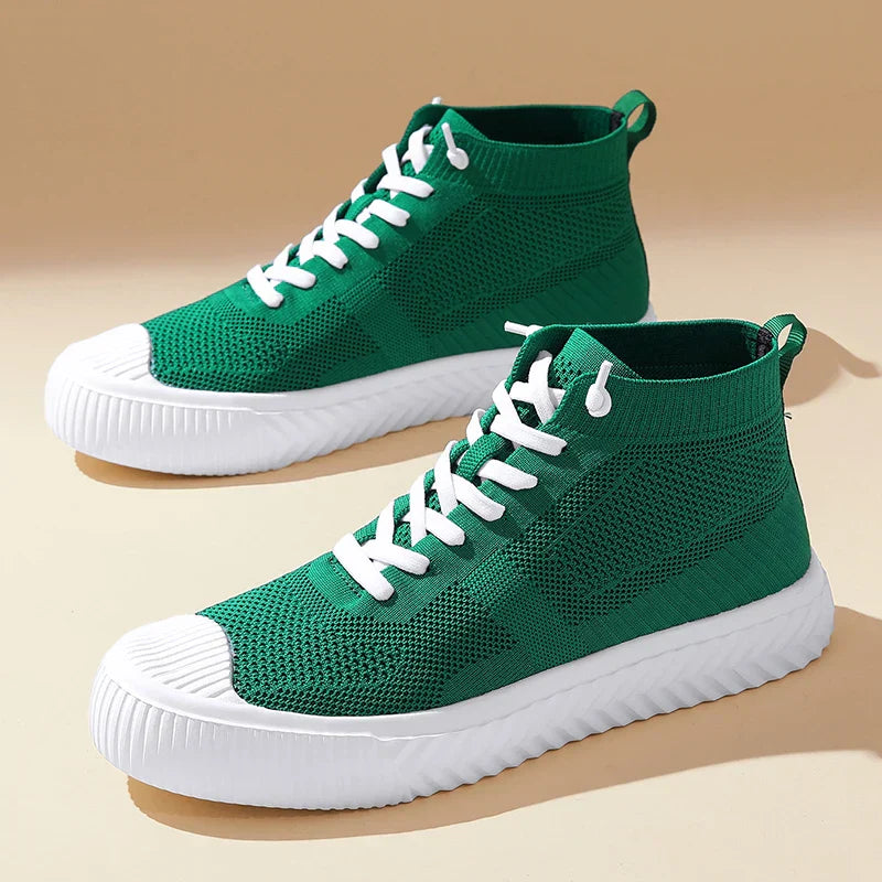 Ethan | Bekväma Höga Sneakers Dam med Stickad Ovandel och Ortopedisk Innersula 3