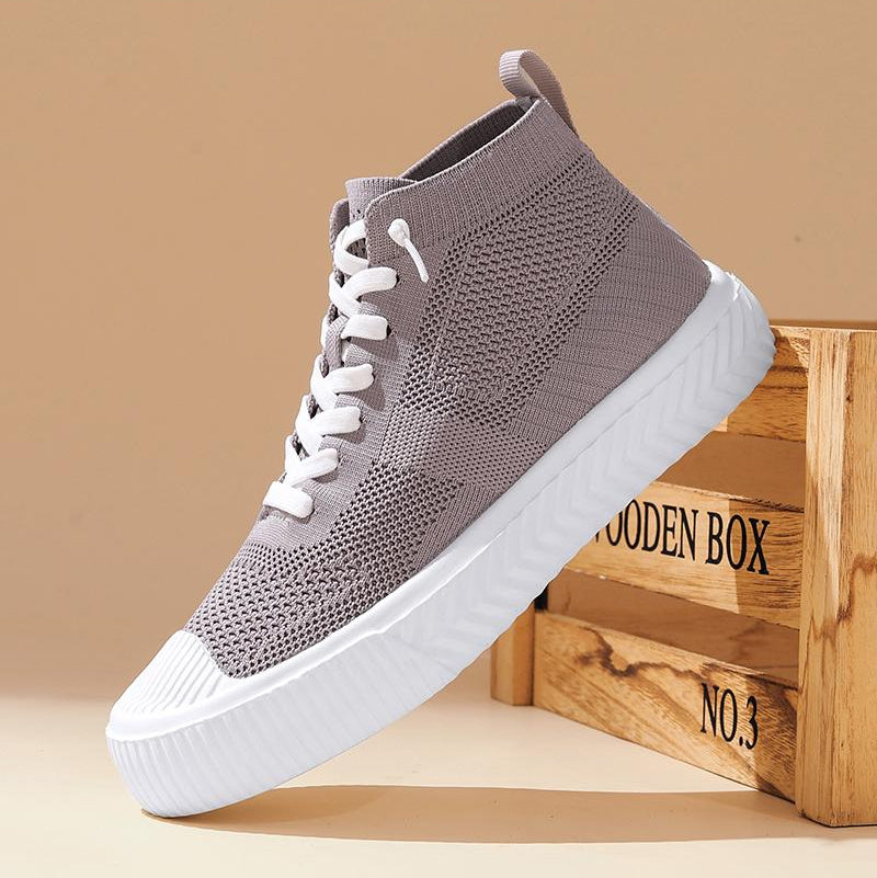 Ethan | Bekväma Höga Sneakers Dam med Stickad Ovandel och Ortopedisk Innersula 4