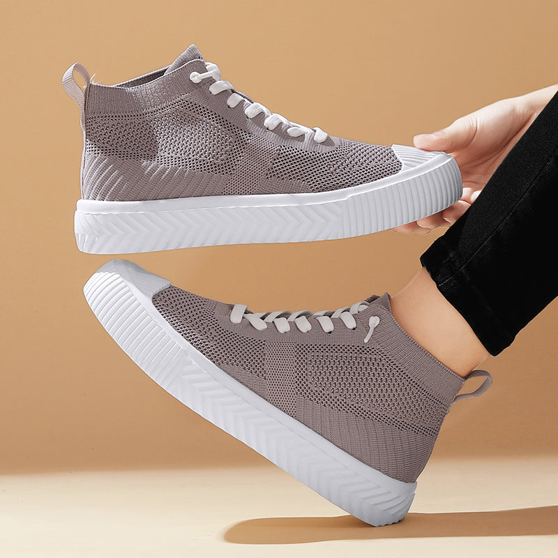 Ethan | Bekväma Höga Sneakers Dam med Stickad Ovandel och Ortopedisk Innersula 5