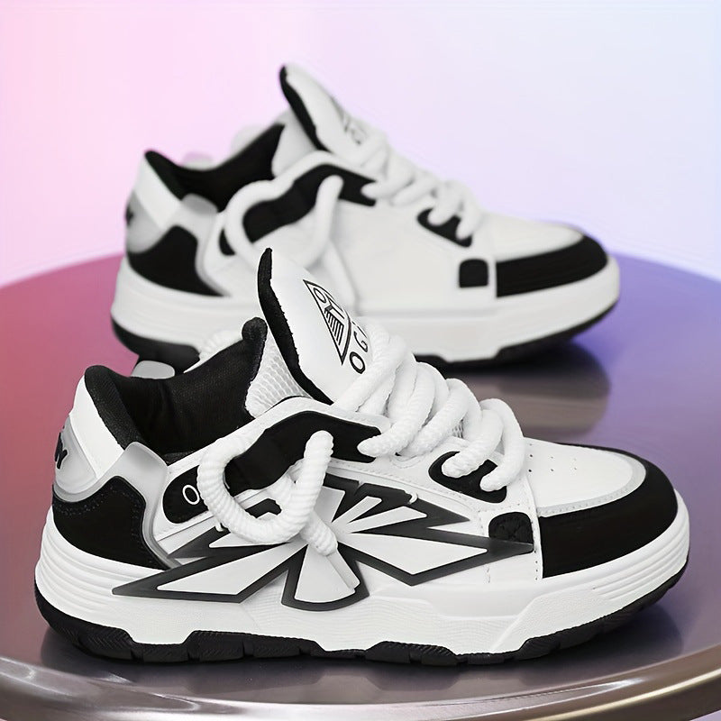 Ethan | Bekväma Sneakers med Tjock Gummisula för Vardagsbruk 0