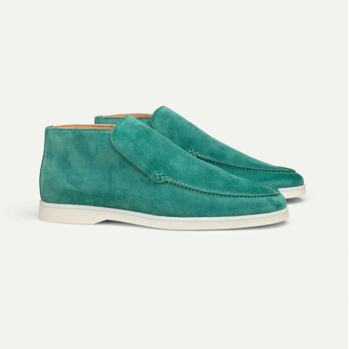 Ethan | Bekväma Svarta Slip-On Herrskor med Gummisula 1