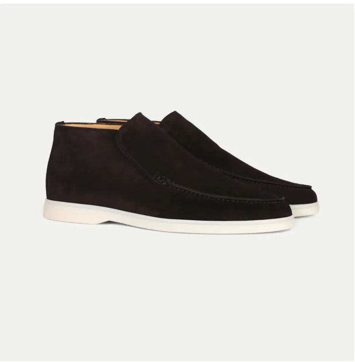 Ethan | Bekväma Svarta Slip-On Herrskor med Gummisula 2