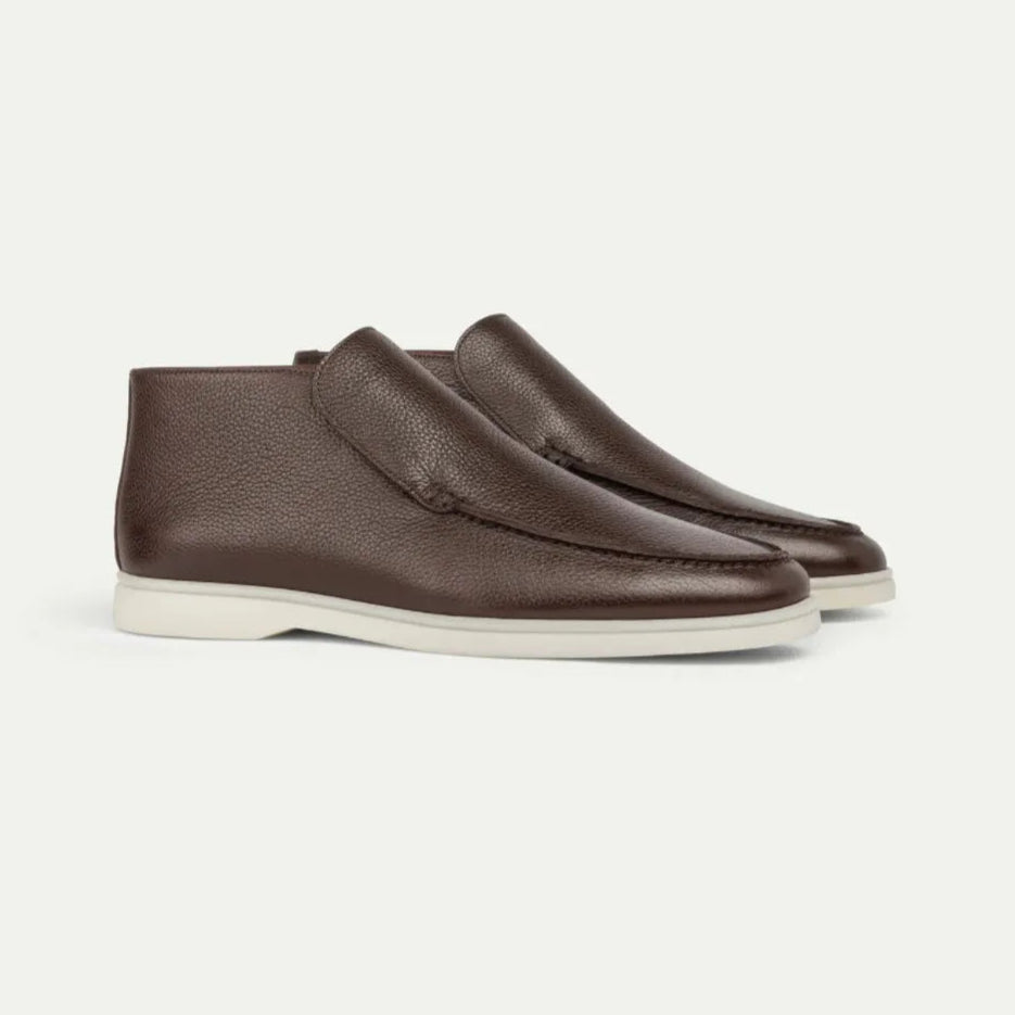 Ethan | Bekväma Svarta Slip-On Herrskor med Gummisula 3