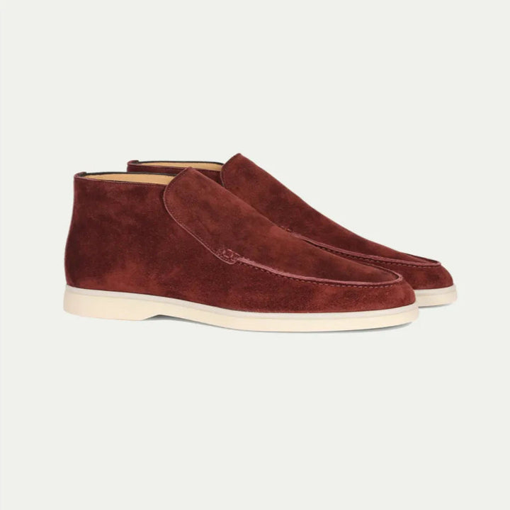 Ethan | Bekväma Svarta Slip-On Herrskor med Gummisula 5