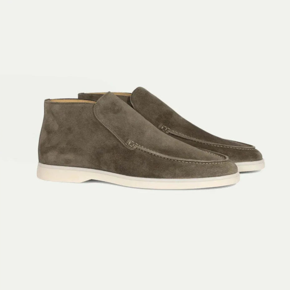 Ethan | Bekväma Svarta Slip-On Herrskor med Gummisula 6