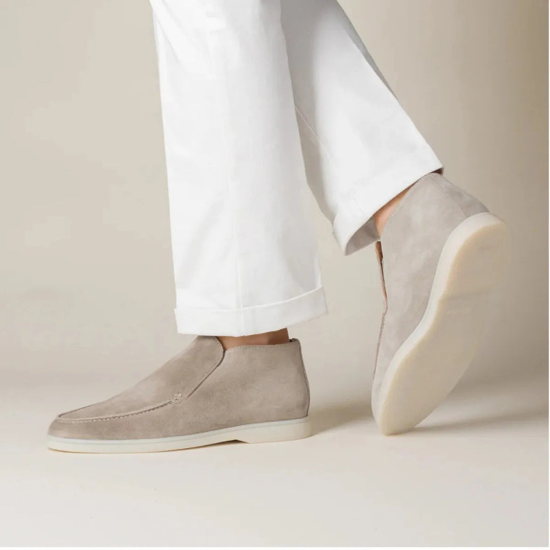 Ethan | Bekväma Svarta Slip-On Herrskor med Gummisula 8