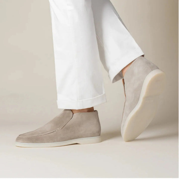 Ethan | Bekväma Svarta Slip-On Herrskor med Gummisula 8