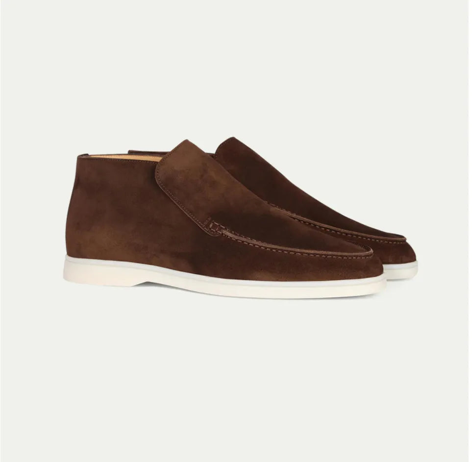 Ethan | Bekväma Svarta Slip-On Herrskor med Gummisula 9