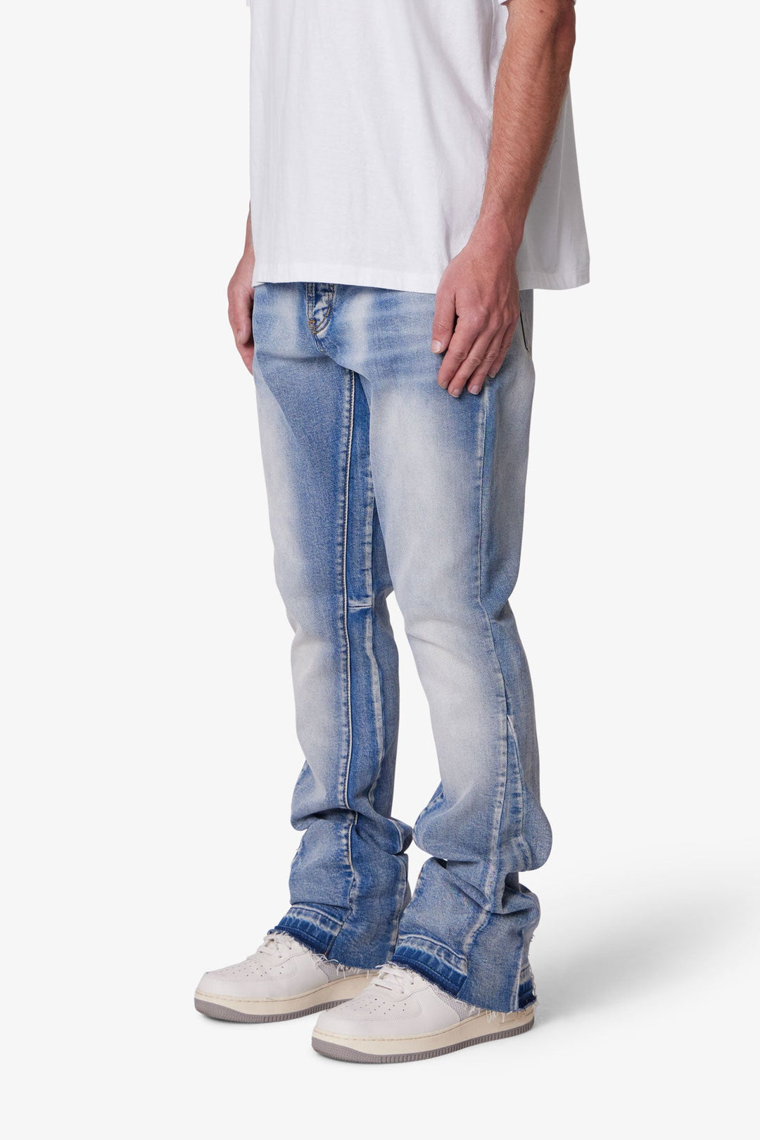 Ethan | Distressed Slim Fit Bootcut Jeans Herr 3