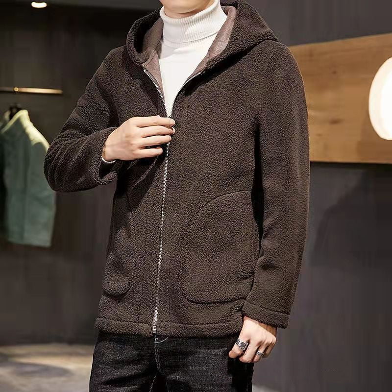 Ethan | Dubbel Sidig Vinter Fleece Kappa med Huva 1