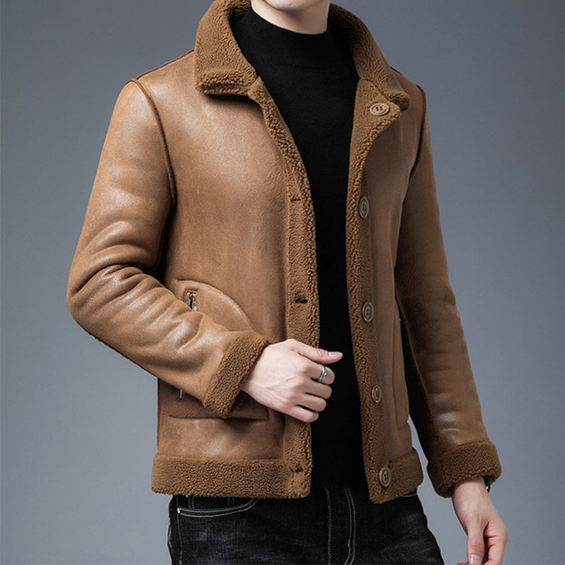 Ethan | Dubbel Sidig Vinter Fleece Kappa med Huva 4