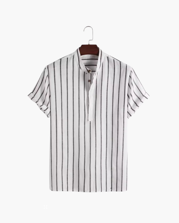 Ethan | Ekologisk Kortärmad Pikétröja med Sjöinspirerad Design 1