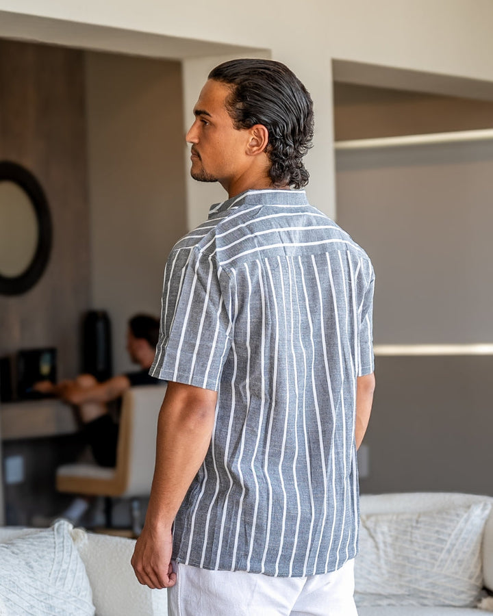 Ethan | Ekologisk Kortärmad Pikétröja med Sjöinspirerad Design 6