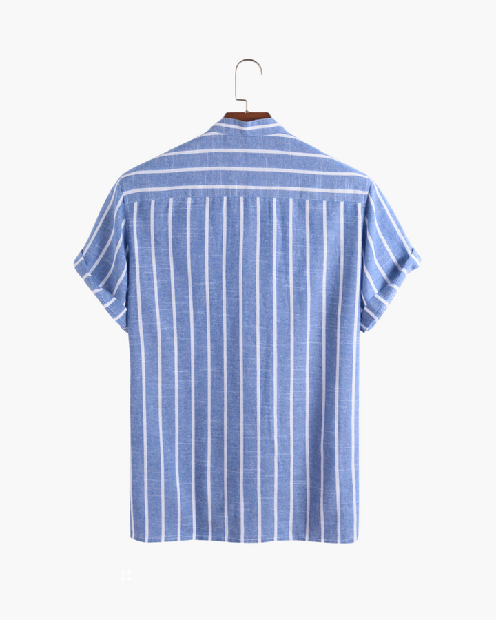 Ethan | Ekologisk Kortärmad Pikétröja med Sjöinspirerad Design 8