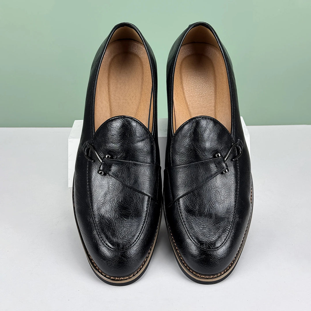 Ethan | Elegant Halkfri Herrloafers med Fishhook Accent 3