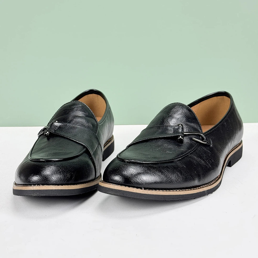 Ethan | Elegant Halkfri Herrloafers med Fishhook Accent 4