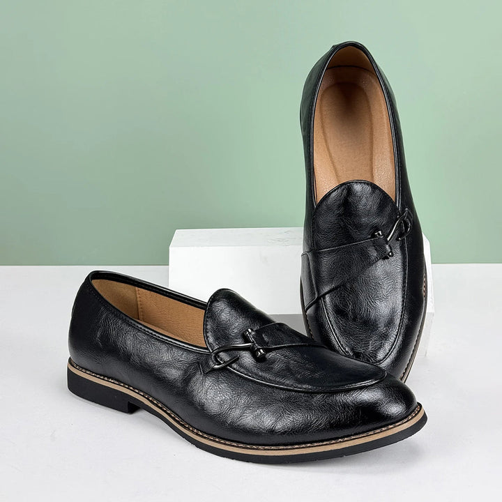 Ethan | Elegant Halkfri Herrloafers med Fishhook Accent 5