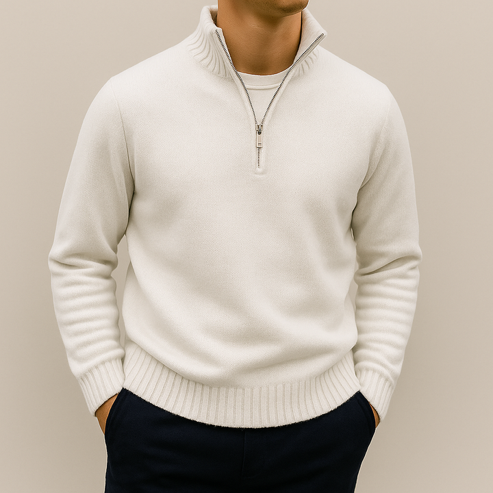 Ethan | Elegant Halv Dragkedja Vintertröja för Stil och Komfort 2