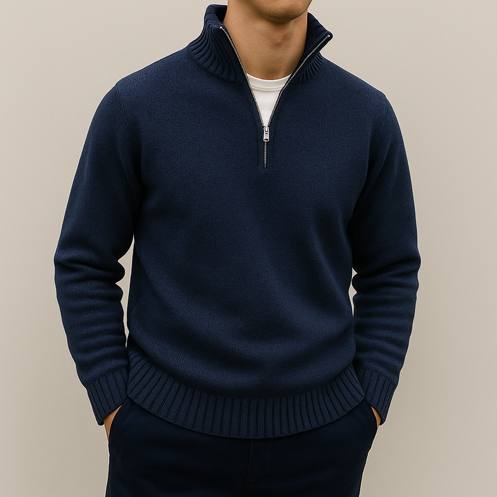 Ethan | Elegant Halv Dragkedja Vintertröja för Stil och Komfort 5