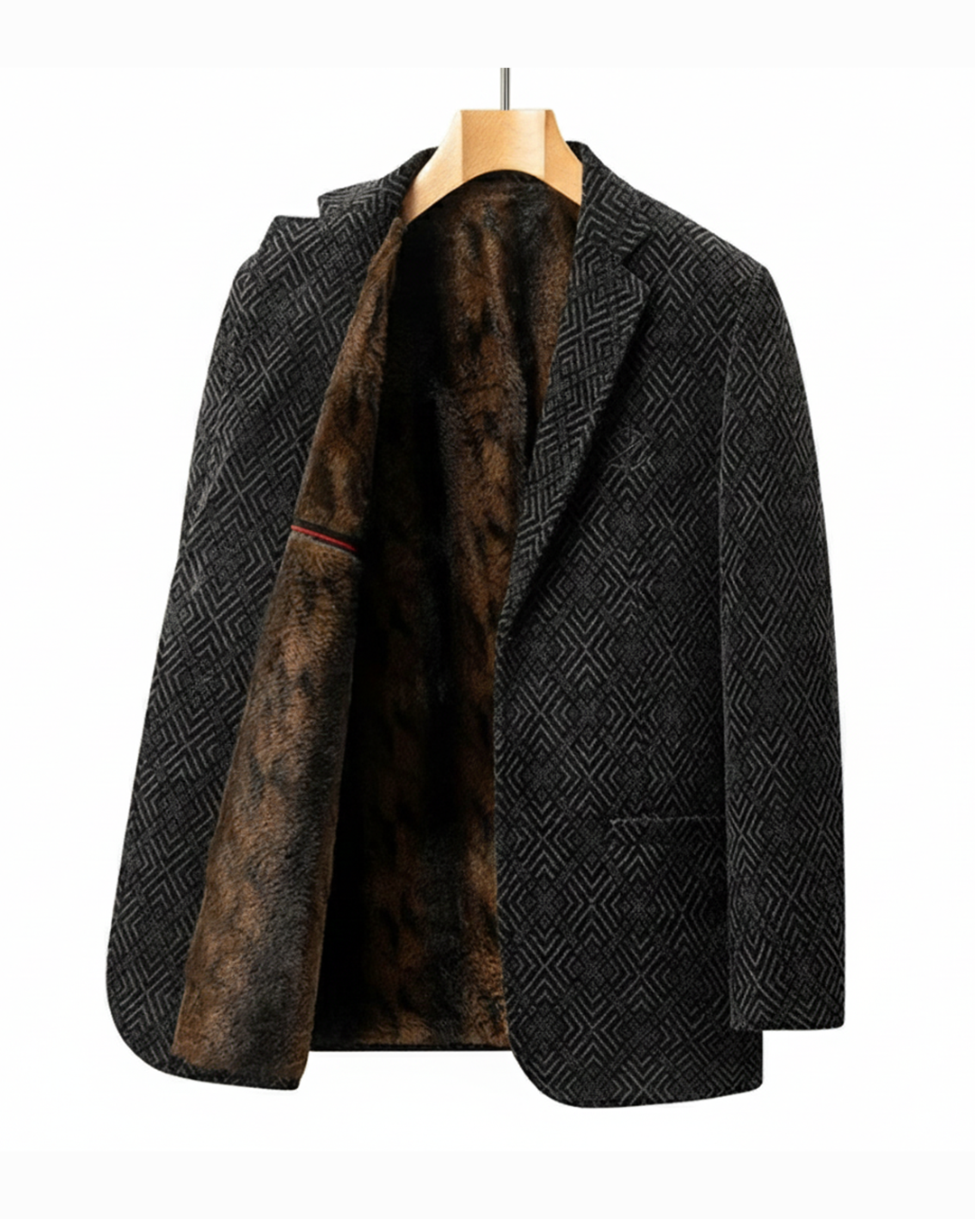 Ethan | Elegant Höstullkappa med Fuskpälsfoder 0