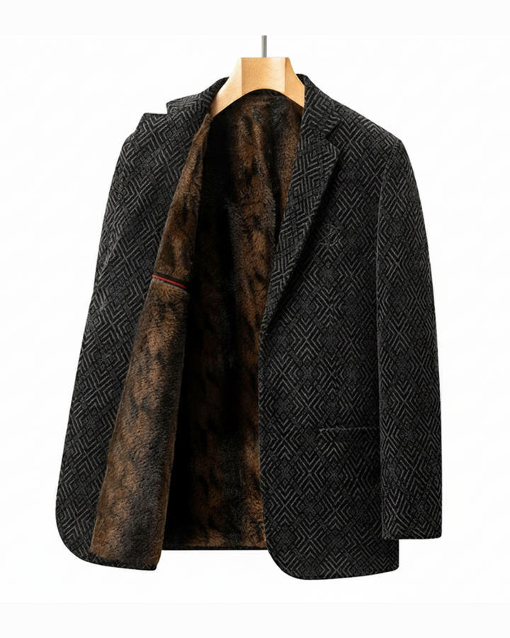Ethan | Elegant Höstullkappa med Fuskpälsfoder 0