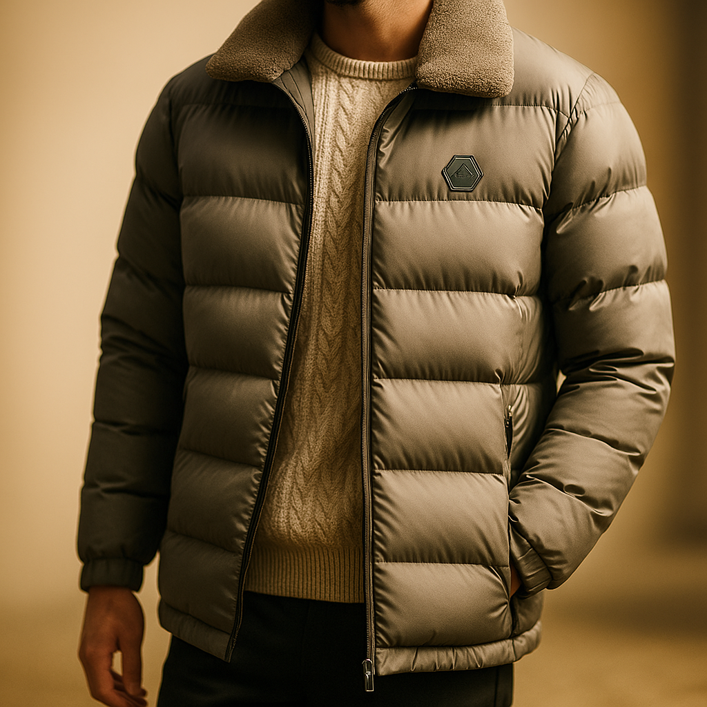 Ethan | Elegant Isolerad Vinterjacka i Matt Svart 5
