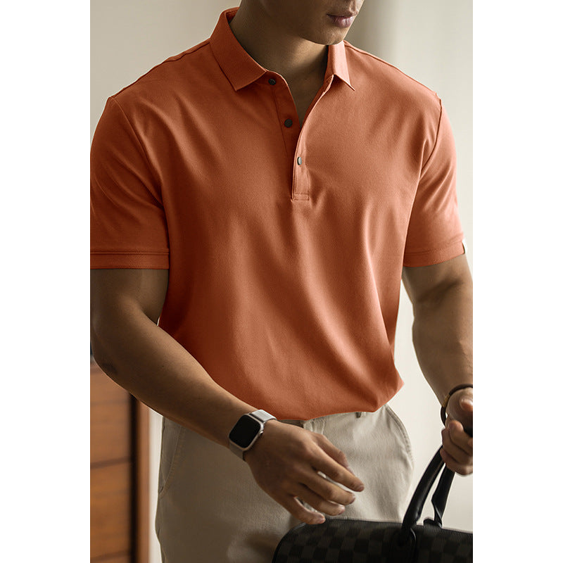 Ethan | Elegant Kortärmad Polo Skjorta i Bomullsblandning 3