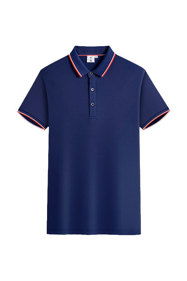 Ethan | Elegant Kortärmad Poloshirt med Jacquardkrage 0