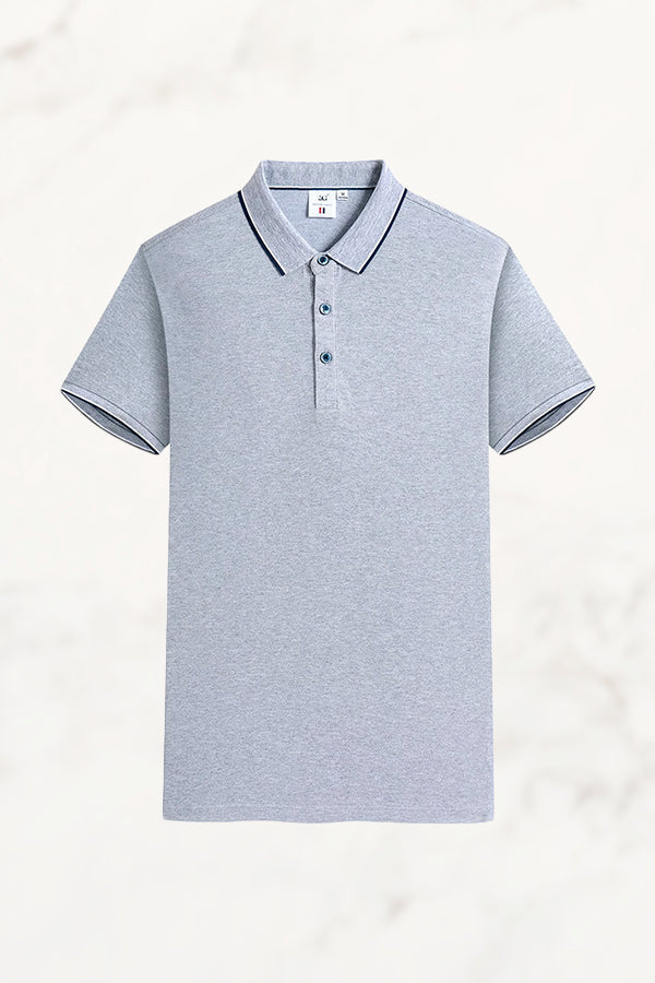 Ethan | Elegant Kortärmad Poloshirt med Jacquardkrage 3