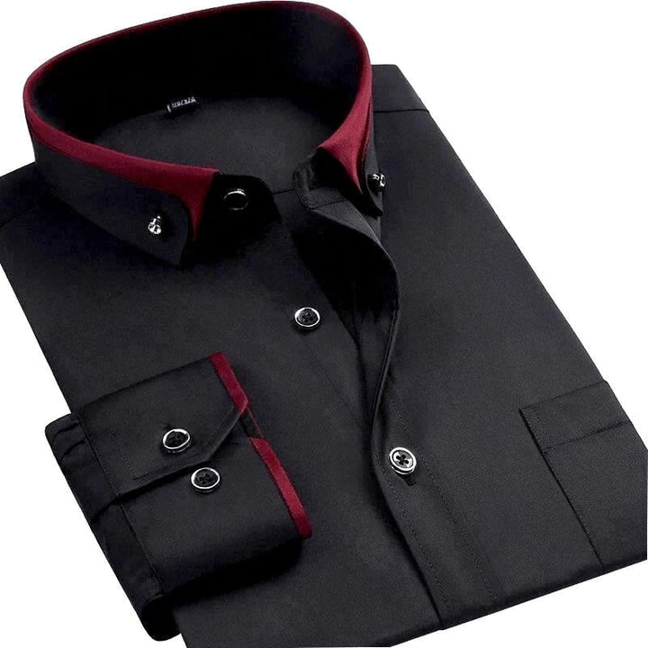 Ethan | Elegant Långärmad Herrskjorta för Vår och Höst 0
