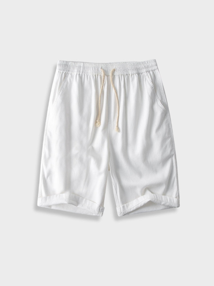 Ethan | Elegant Lätt Kortärmad Skjorta och Shortsset 5