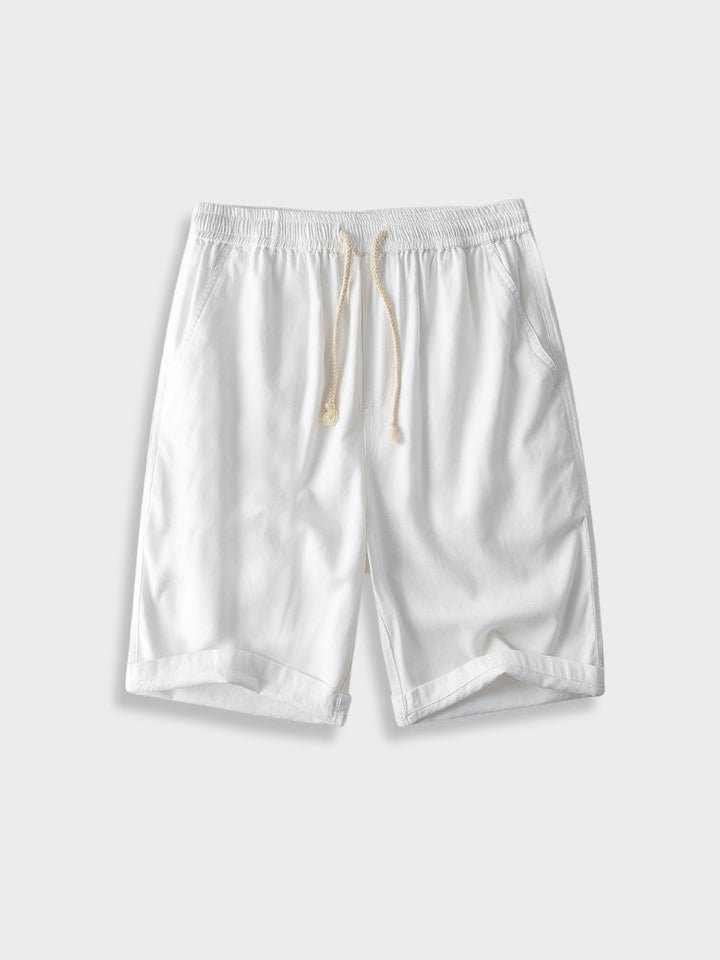 Ethan | Elegant Lätt Kortärmad Skjorta och Shortsset 5