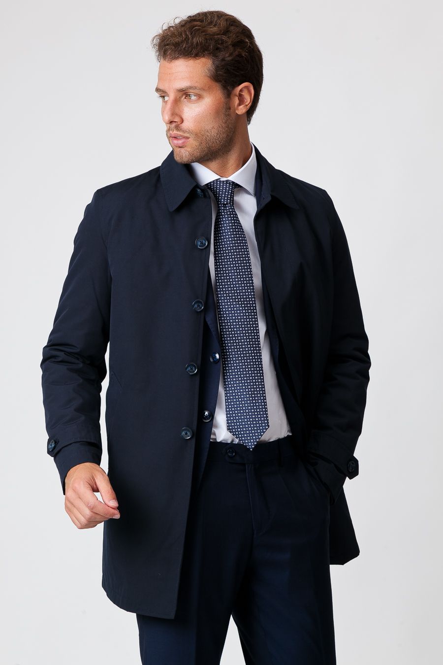 Ethan | Elegant Praktisk Vintertrenchcoat för Män 0