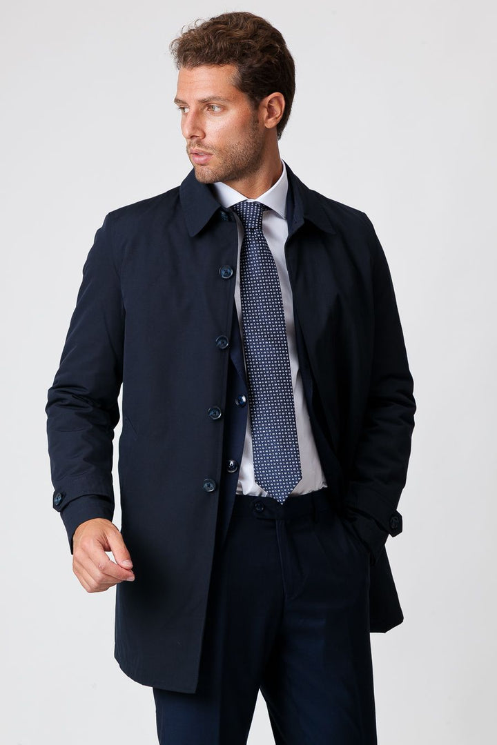 Ethan | Elegant Praktisk Vintertrenchcoat för Män 0