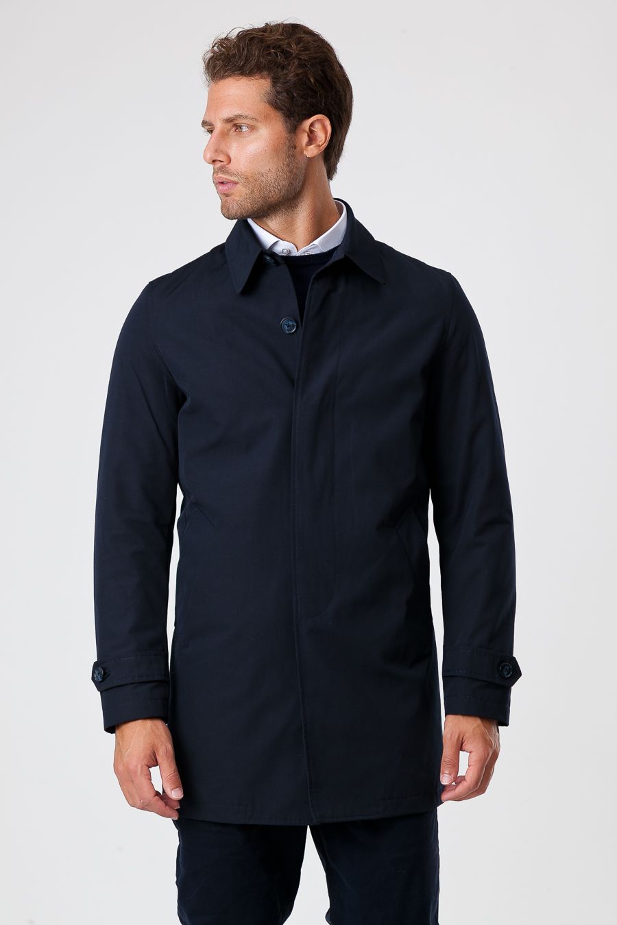 Ethan | Elegant Praktisk Vintertrenchcoat för Män 5